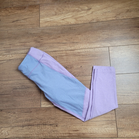Outdoor Voices move free  TechSweat 3/4 Two-Tone tights Purple Blue women's S - Picture 9 of 16